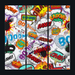 Tríptico Guay Typographic Comic Book Pop Art Shout<br><div class="desc">Un divertido,  genial y moderno diseño de arte pop de historietas retro que pone el wham,  zap,  en el día de cualquier superhéroe. Diseñado por Thisisnotme©</div>