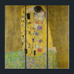 Tríptico Gustav Klimt - El beso<br><div class="desc">El beso/Der Kuss - Gustav Klimt en 1907-1908</div>