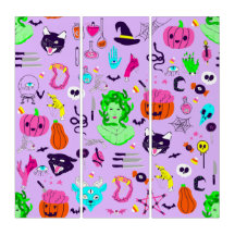 halloween medusa zombie bruja morada