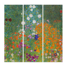 Jardín de flores vibrantes - Gustav Klimt