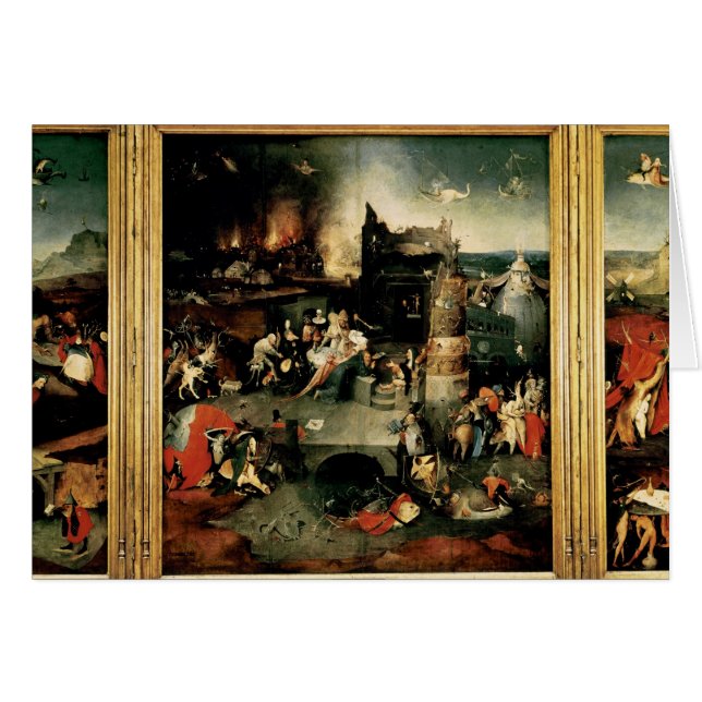 Tríptico: La tentación de St Anthony (Anverso (Horizontal))
