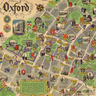 Regalos Mapa De Oxford Zazzle Es