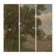 Paisaje pastoral Louis Loeb (americano, 1866-1909)