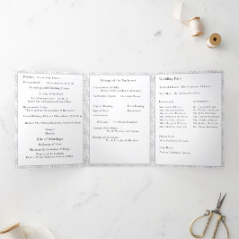 Tríptico Programa de carta plegable trifold para foto de Mi