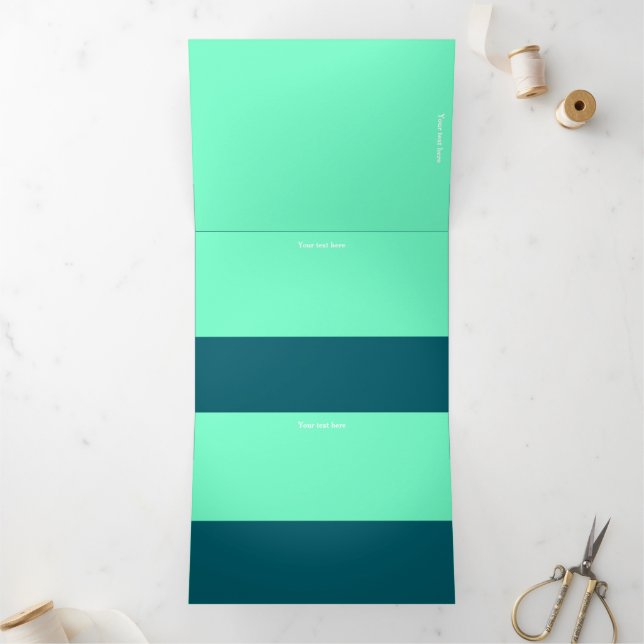 Tríptico Programa triple de letra plegada (Interior)