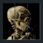 Tríptico Vincent van Gogh - Calavera con cigarrillo en llam<br><div class="desc">Cabeza de un Skeleton con un cigarrillo en llamas / Calavera con cigarrillo en llamas / Crane de squelette fumant une cigarrillo - Vincent van Gogh,  1885</div>