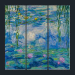 Tríptico Waterlilies, 1916-1919, por Claude Monet<br><div class="desc">Claude Monet - Waterlilies,  1916-1919. Oscar-Claude Monet (1840-1926) fue un pintor francés y fundador de la pintura impresionista que es visto como un precursor clave del modernismo,  especialmente en sus intentos de pintar la naturaleza como lo percibió.</div>