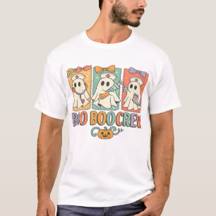 tripulación de boo boo enfermera camiseta de hallo