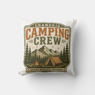 Tripulación de Camping de Nieto Vintage Almohada d