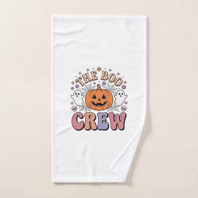 Tripulación de fantasmas de Halloween Cute Espeluz (Toalla de mano)