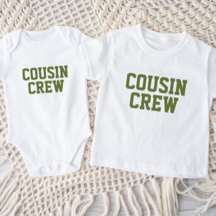 Tripulación de primos   Camiseta bebé para niños d