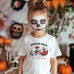 Tripulación Espeluznante Camisetas Familiares de H