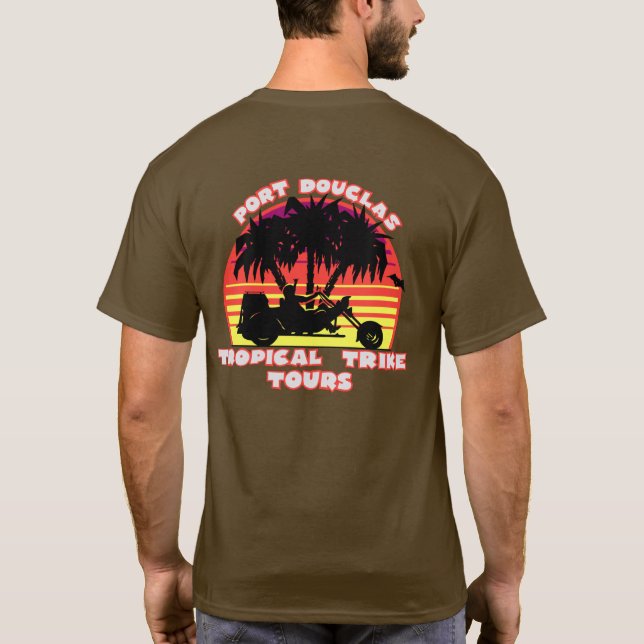 Trique tropical recorre camiseta (Reverso)