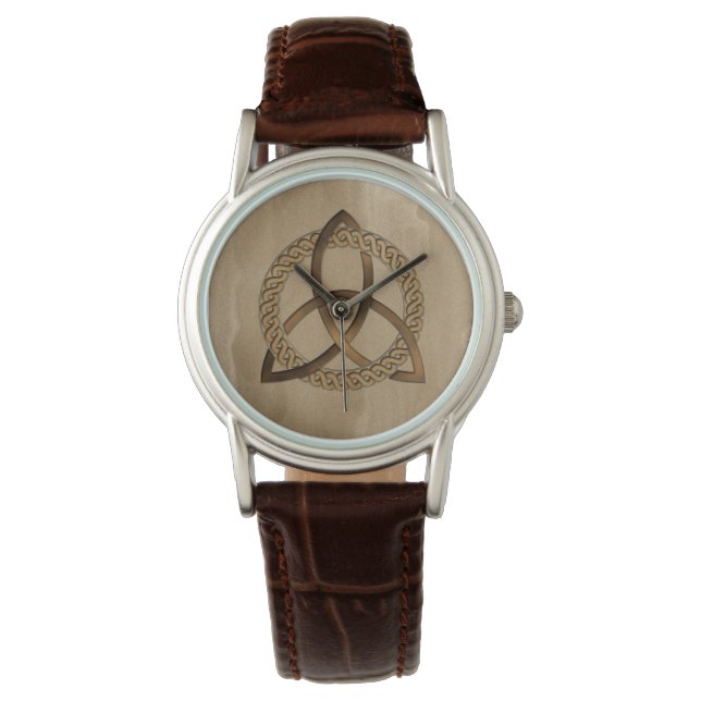 Triquetra Celta Trinity desata a reloj femenino (Anverso)