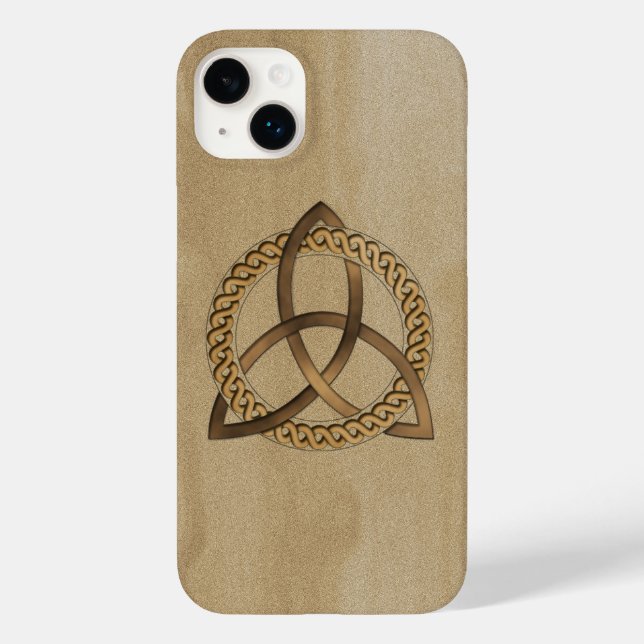Triquetra Celta Trinity Knot iPhone 14 Plus Funda (Reverso )