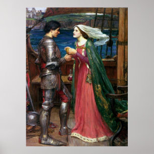 Tristan e impresión de la lona de Isolda