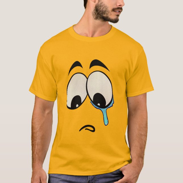 Triste camiseta de Emoji (Anverso)