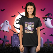 Triste camiseta de Halloween en temporada
