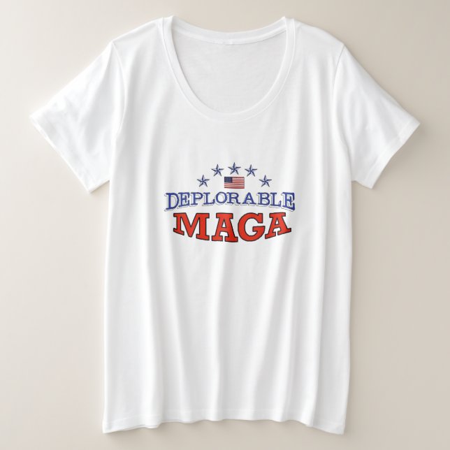 Triste camiseta de MAGA deplorable (Anverso del diseño)