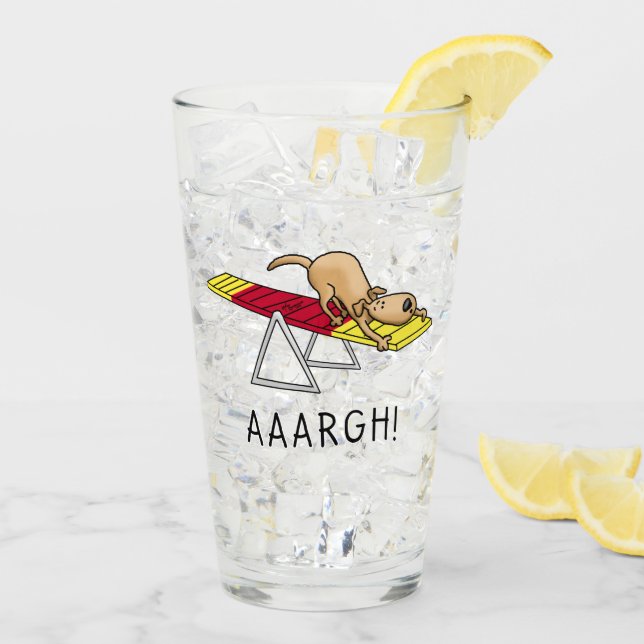 ¡TRISTE! Gracioso tetro de agilidad de perro (Reverso (hielo))