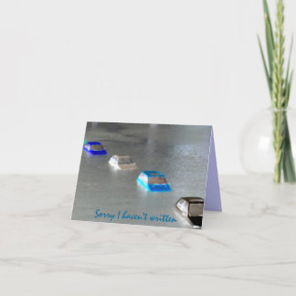 "Triste no he escrito: He sido" tarjeta hundida