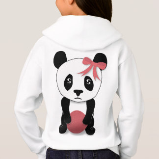 Triste Panda Hoodie para los Chicas