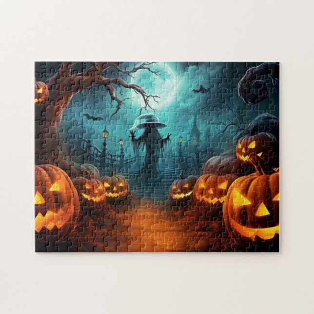Triste rompecabezas de Halloween (Horizontal)
