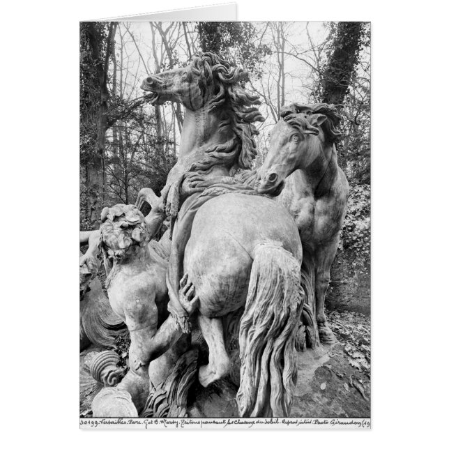 Tritones preparando dos caballos del Sol (Frente)