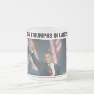 Triunfos de Obama en taza del derrumbamiento