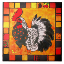 trivet de la teja del gallo