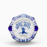 Trofeo 65/45 Aniversario - Awar acrílico de árbol familia<br><div class="desc">Premio 65º/45º Aniversario del Boda Sapphire. Una hermosa manera de mostrar a tus padres/abuelos cuánto significan realmente para ti y toda la familia. Si necesita AYUDA con cualquier cosa en este diseño POR FAVOR CONTACTE CONMIGO en mi correo electrónico directo a continuación. 📌 Si necesita una mayor personalización, haga clic...</div>