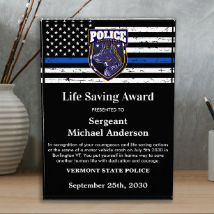 Trofeo Aplicación de la ley del logo de la policía que sa