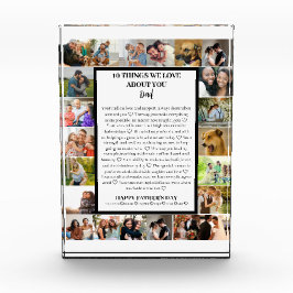 Trofeo Apreciación de papá | Collage de fotos del Día del