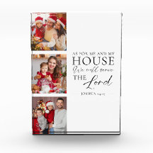 Christian Family Photo Joshua 24:15 Bible Verse