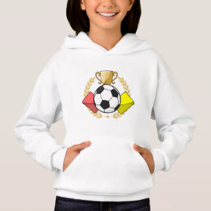 Trofeo de la carta roja y amarilla del fútbol