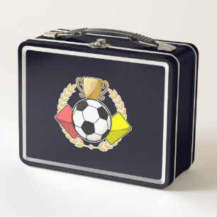 Trofeo de la carta roja y amarilla del fútbol