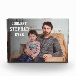 Trofeo El Stepdad más Coolest Personalizado Foto Papá