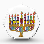 Trofeo Happy Hanukkah Dreidels Menorah<br><div class="desc">Está viendo la colección de diseño de Lee Hiller. Coleccionista,  ropa,  regalos y objetos de colección Lee Hiller Photography o colección de arte digital. Puedes ver su fotografía de la naturaleza en http://HikeOurPlanet.com/ y seguir su blog de senderismo dentro del Parque Nacional de Hot Springs.</div>