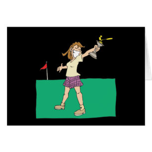 Trofeo para mujer del golf