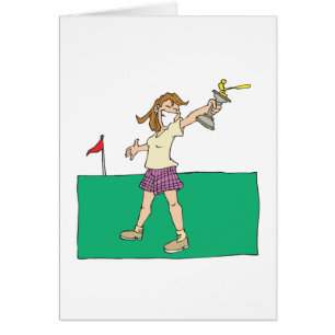 Trofeo para mujer del golf