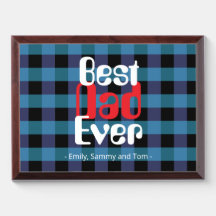 PLACA DE PREMIO AL MEJOR PAPÁ DEL MUNDO
