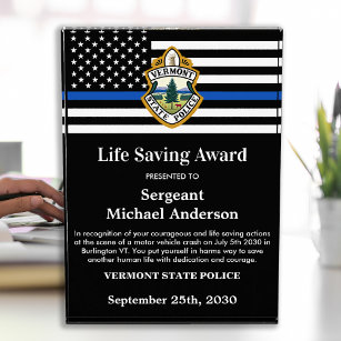 Trofeo Police Life Saving Department Custom Logo