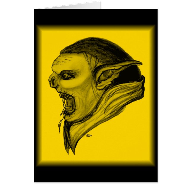 Troll schwarz gelb design (Frente)