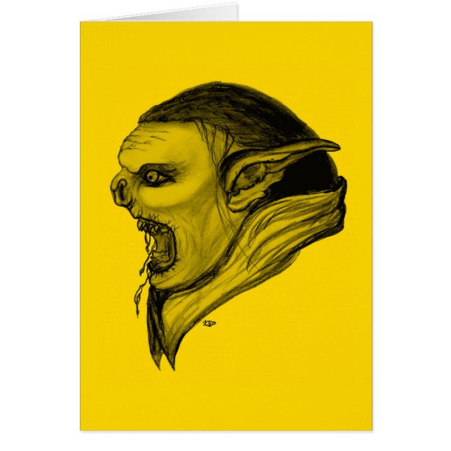 Troll schwarz gelb design (Frente)