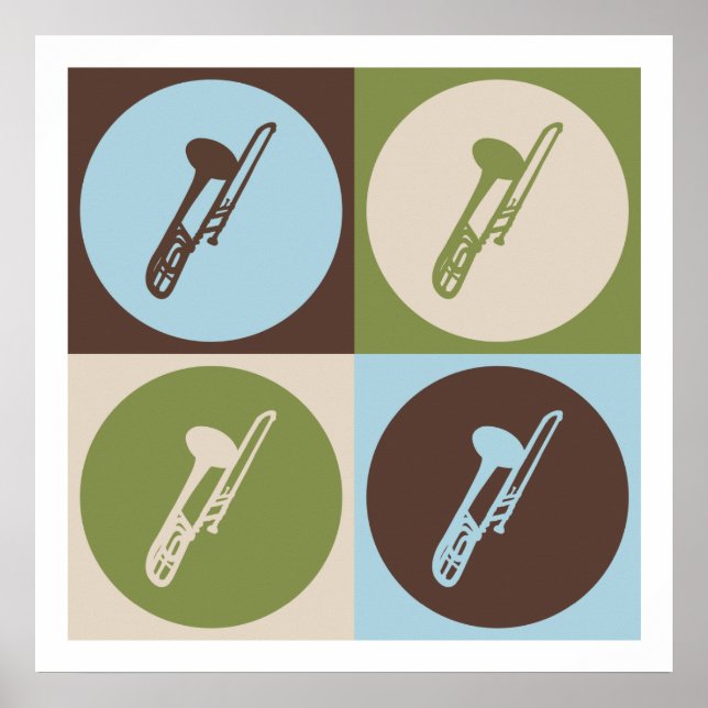 Trombón de arte pop (Frente)