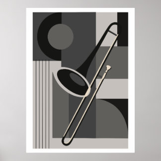 Trombón Impresión Bauhaus, Música Moderna de Mitad
