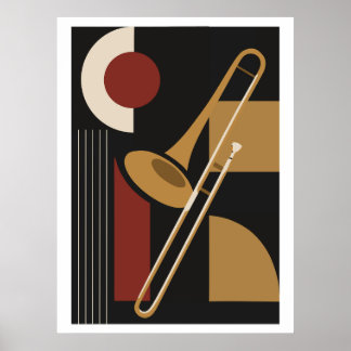 Trombón Impresión Bauhaus, Música Moderna de Mitad