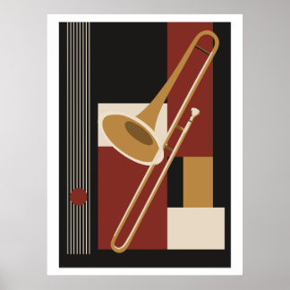 Trombón Impresión Bauhaus, Música Moderna de Mitad