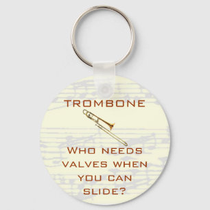 Trombón: ¿Quién necesita válvulas? Llavero