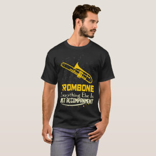 Trombone todo apenas camiseta del acompañamiento
